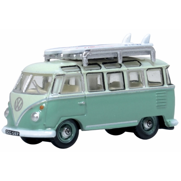 VW T1 Samba Bus Turquoise/Blue White John Ayrey Die Casts